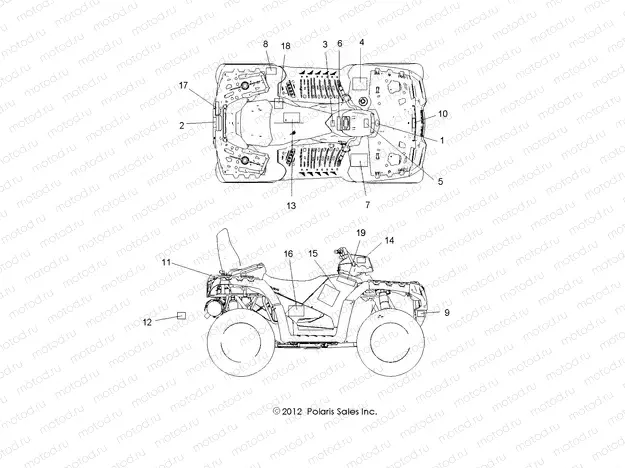 BODY | BODY, DECALS - A13DN5EAF/EAR (49ATVDECAL13SPTRG550EPS)