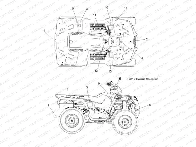 BODY | BODY, DECALS - A13MH46AF/AX/MS46AX (49ATVDECAL13SP400)