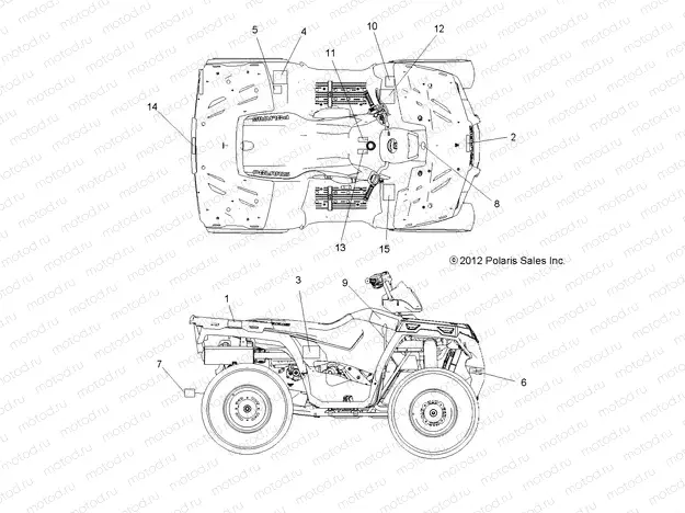 BODY | BODY, DECALS - A13MH50TD (49ATVDECAL13SP500)