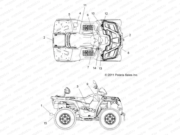 BODY | BODY, DECALS - A13MN50ET/EX (49ATVDECAL12SP500TR)