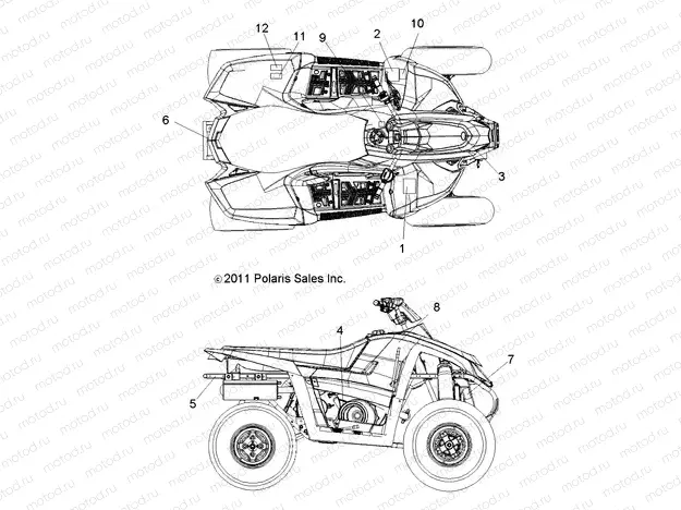BODY | BODY, DECALS - A13NA32AA (49ATVDECAL12TB)