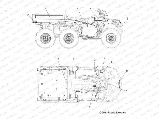 BODY | BODY, DECALS - A15S6A76FA (49ATVDECAL12SP8006X6F)