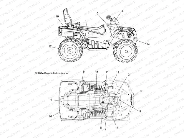 BODY | BODY, DECALS - A15SDA57HH/HA (49ATVDECAL15TRGMD)