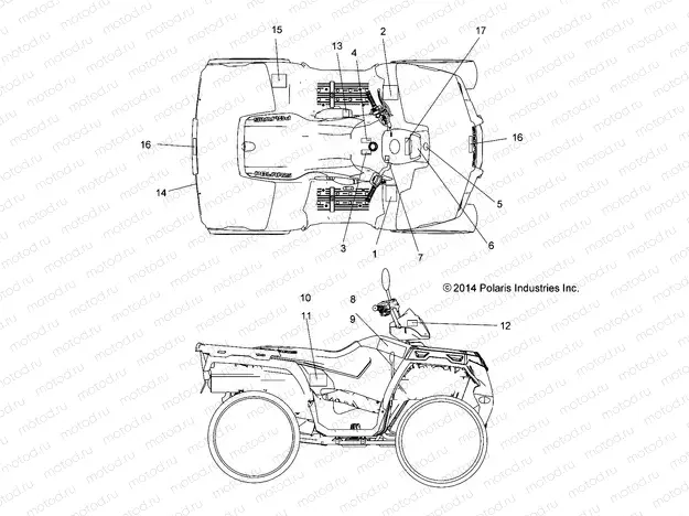 BODY | BODY, DECALS - A15SEB57CA/CJ/SEC57CJ/CA (49ATVDECAL15QUAD)