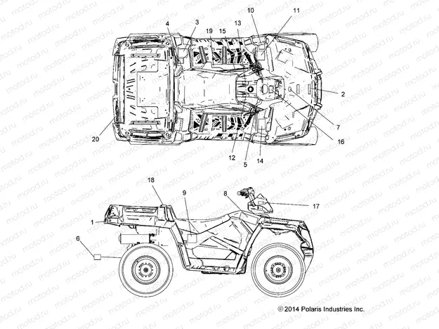 BODY | BODY, DECALS - A15SUH57AH (49ATVDECAL15UTE)