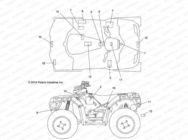 BODY | BODY, DECALS - A15SXE85AS/AM/A85AA/AC/AJ (49ATVDECAL15850SP)