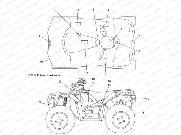 BODY | BODY, DECALS - A15SXE95HK (49ATVDECAL151MD)