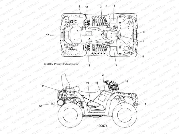 BODY | BODY, DECALS - A17SYE85AS (100074)