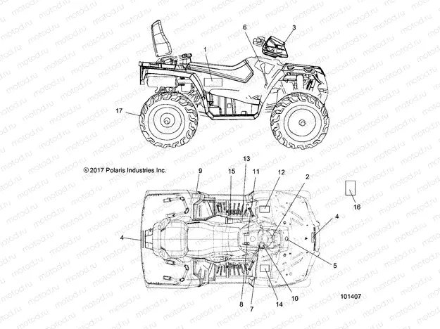 BODY | BODY, DECALS - A18SDS57C5/E5 (101407)
