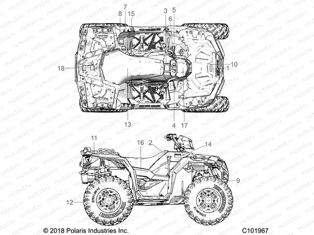 BODY | BODY, DECALS - A19SXA85B1/B4/SXE85BC/B9/ZBJ (C101967)