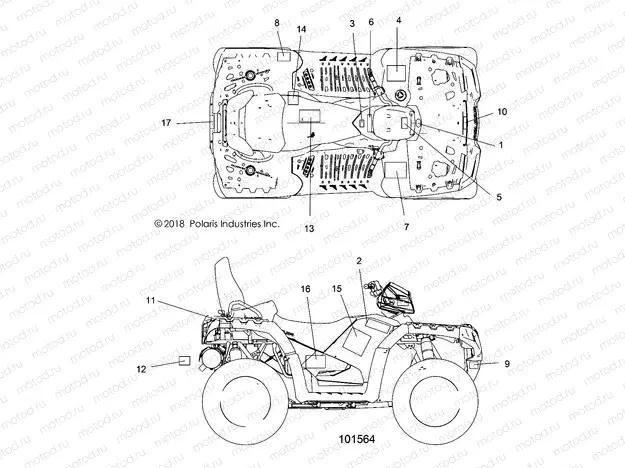 BODY | BODY, DECALS - A19SYE85BH (101564)