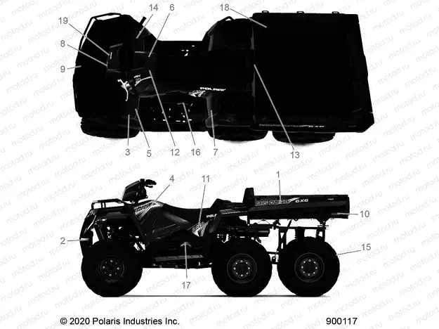 BODY | BODY, DECALS - A20S6E57A1/3A1 (900117)
