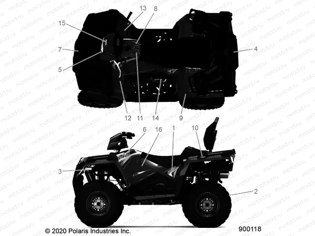 BODY | BODY, DECALS - A20SDA57A5/L4/E57A4/B4/LE (900118)