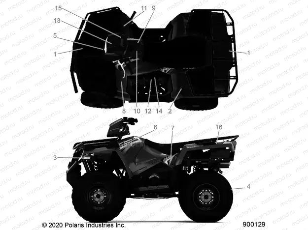 BODY | BODY, DECALS - A20SEF57D5 (900129-01)