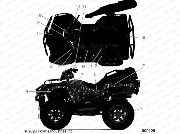 BODY | BODY, DECALS - A20SHD57A9 (900126-01)