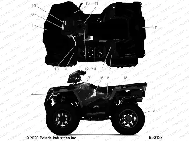 BODY | BODY, DECALS - A20SHE57AN/AF/BN/BF/Z57AX/BX (900127-01)