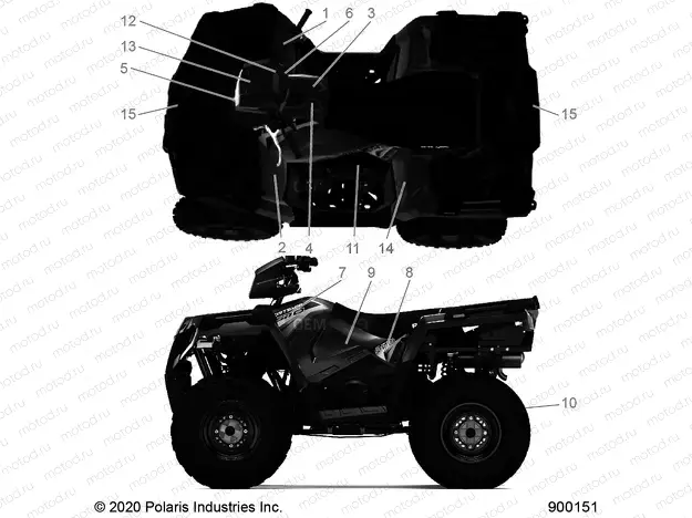 BODY | BODY, DECALS - A20SHE57FP/S57CP/FP/CU (900151-01)