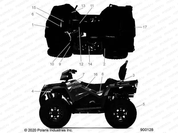 BODY | BODY, DECALS - A20SJE57AX/BX (900128-01)