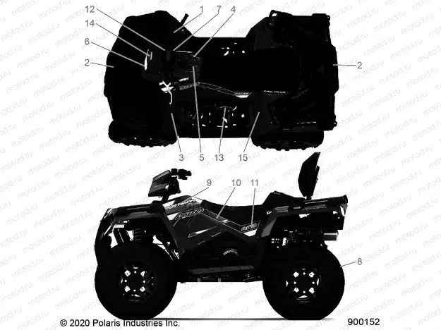 BODY | BODY, DECALS - A20SJS57CH (900152-01)