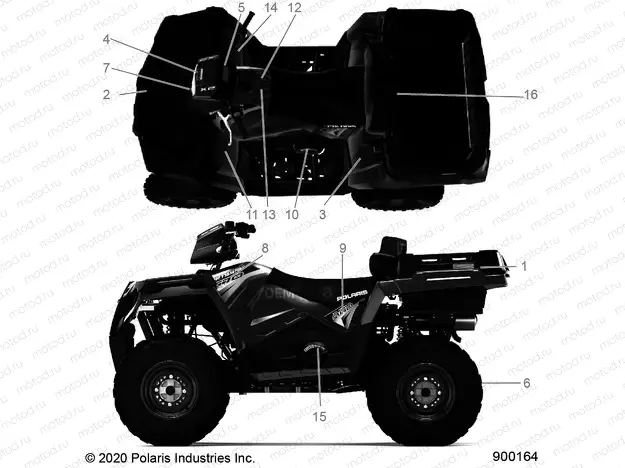BODY | BODY, DECALS - A20SUE57D5 (900164-01)