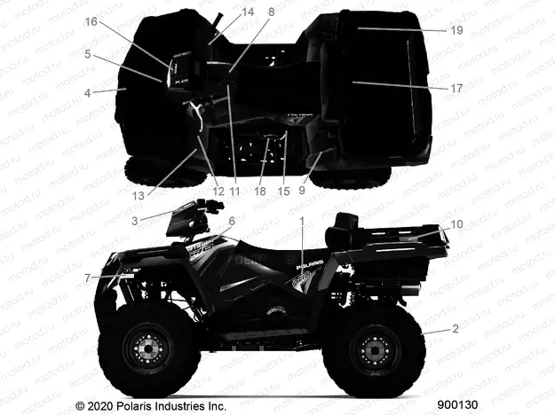 BODY | BODY, DECALS - A20SWE57A1/3A1 (900130-01)