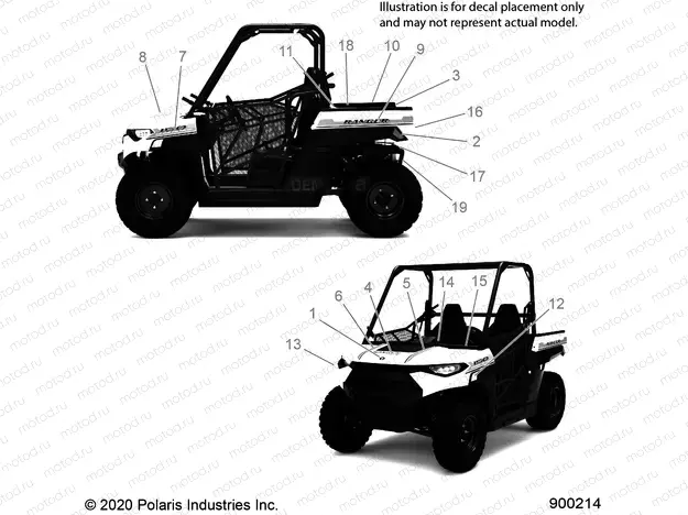 BODY | BODY, DECALS - A22HZB15N1/N2 (900214)