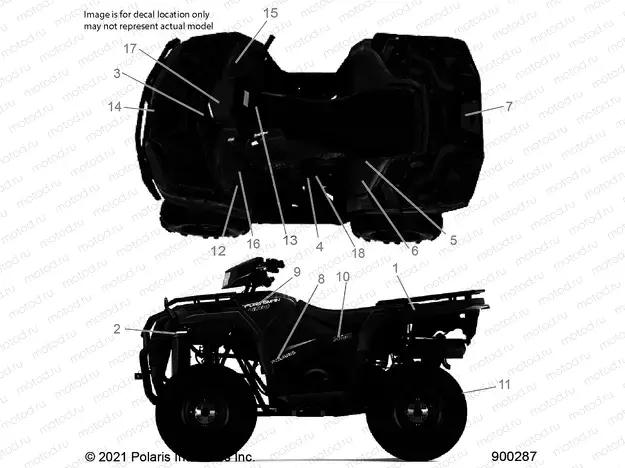 BODY | BODY, DECALS - A22SEJ57A1/A3/A5/B1/B3/B5 (900287-01)