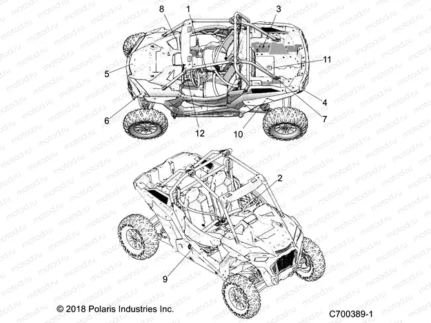BODY | BODY, DECALS COMMON - Z19VDE92LM (C700389-1)