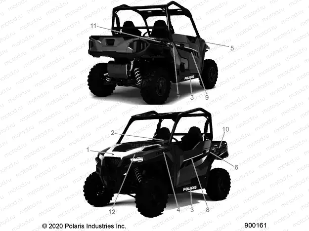BODY | BODY, DECALS - G20GAE99A4 (900161-01)