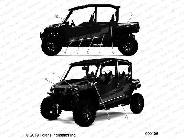BODY | BODY, DECALS - G20GMJ99AG/BG (900106)