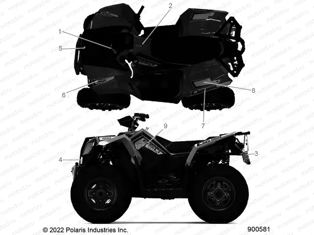 BODY | BODY, DECALS GRAPHICS - A23SVA85A3 (900581)