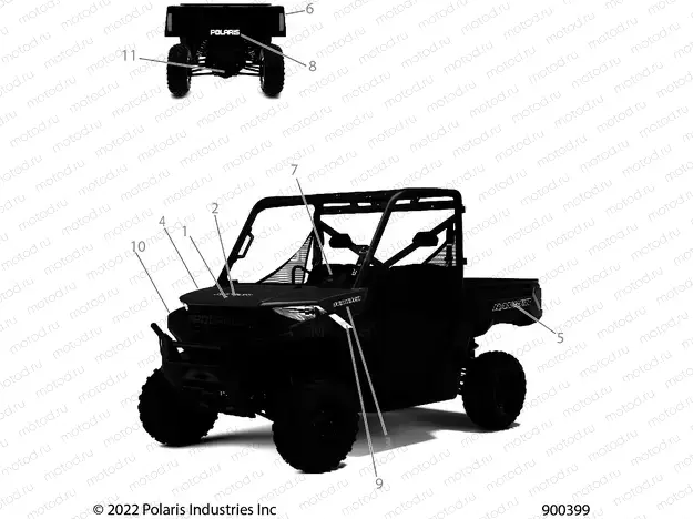 BODY | BODY, DECALS, GRAPHICS - R22TAE99A1/A7/B1 (900399)