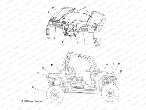 BODY | BODY, DECALS - R09VH76 ALL OPTIONS (49RGRDECAL09RZR)