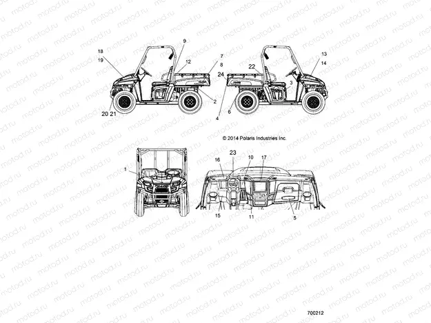 BODY | BODY, DECALS - R15RMA57AA/AR/AZ/AC/LA/H57AR (700212)