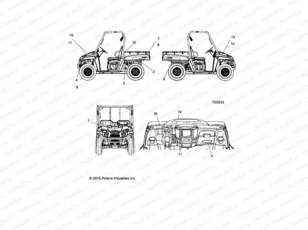 BODY | BODY, DECALS - R17RMA57N1 (700933)