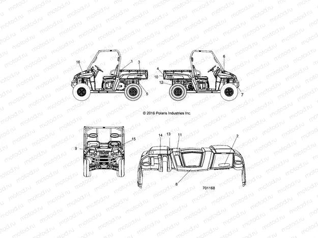 BODY | BODY, DECALS - R20CCA57A1/A7/B1/B7 (701168)