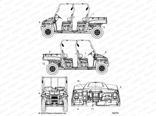 BODY | BODY, DECALS - R20M4A57L1 (702751)