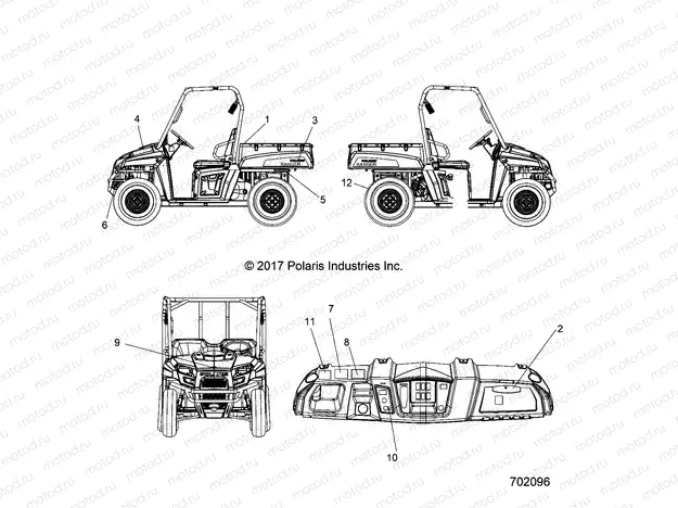 BODY | BODY, DECALS - R20MAAE4F4/F9 (702096)