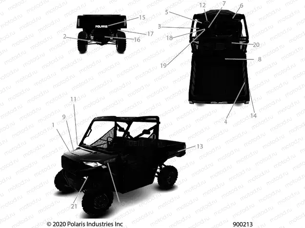 BODY | BODY, DECALS - R21TAE99FA/SFA/SCA/SCK (900213)