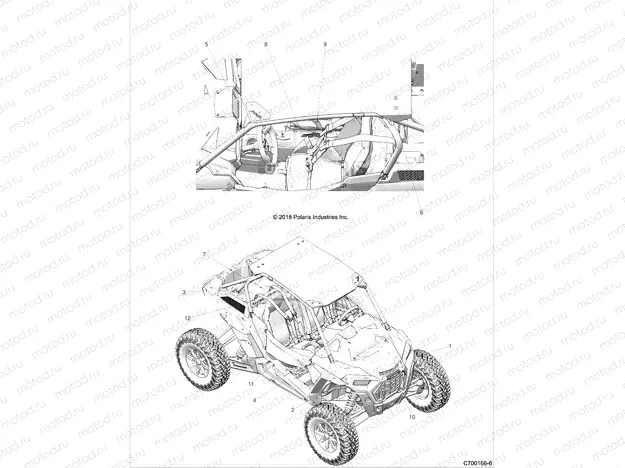 BODY | BODY, DECALS, STANDARD - Z20PAL92AG/AP/BG/BP (C700166-6)