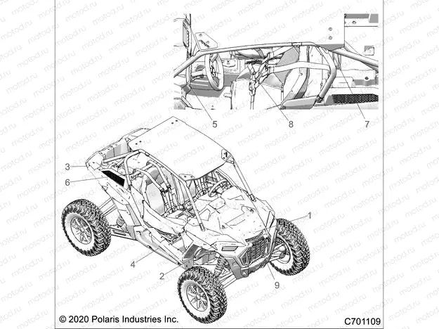 BODY | BODY, DECALS, STANDARD - Z20PAL92LG/G92LG (C701109)
