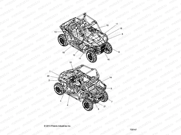 BODY | BODY, DECALS - Z15VA87 ALL OPTIONS (700147)