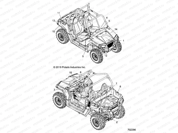 BODY | BODY, DECALS - Z20CHA57A2/E57AM (702396)