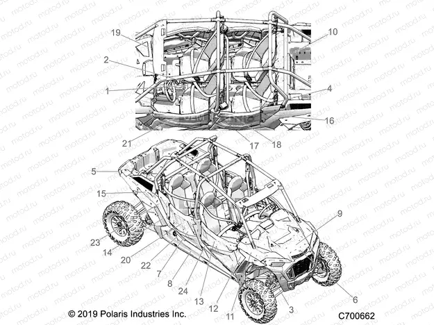 BODY | BODY, DECALS - Z20N4E92AL/AR/BL/BR/F92AL/AR (C700662)