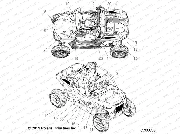 BODY | BODY, DECALS - Z20NAE92AL/AR/BL/BR (C700653)