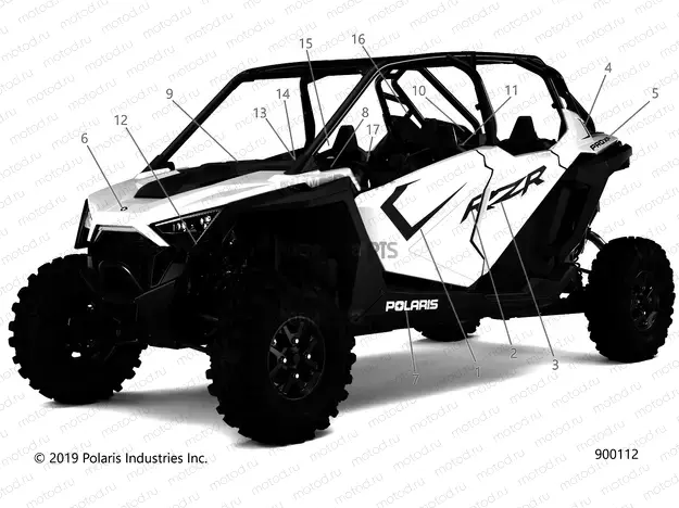 BODY | BODY, DECALS - Z20R4B92AC/BC/AR/BR/D92AC/BC/AR/BR (900112)