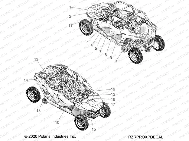 BODY | BODY, DECALS - Z20R4C92AE/BE (RZRPROXPDECAL)
