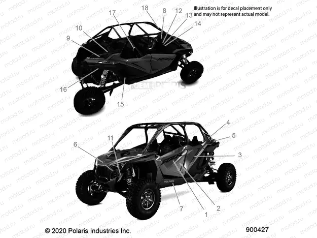 BODY | BODY, DECALS - Z22RME2KAG/BG/K2KAN/BN (900427)