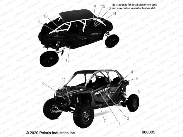 BODY | BODY, DECALS - Z22RML2KAL/AP/BK/BL/BP/BT (900437)