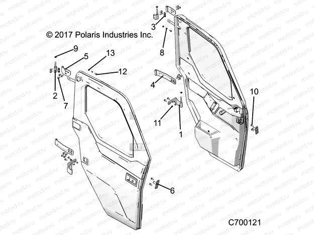 BODY | BODY, DOOR, FULL, MOUNTING - R20RRW99A9/AA/AF/AP/AX/B9/BA/BF/BP/BX (C700121)